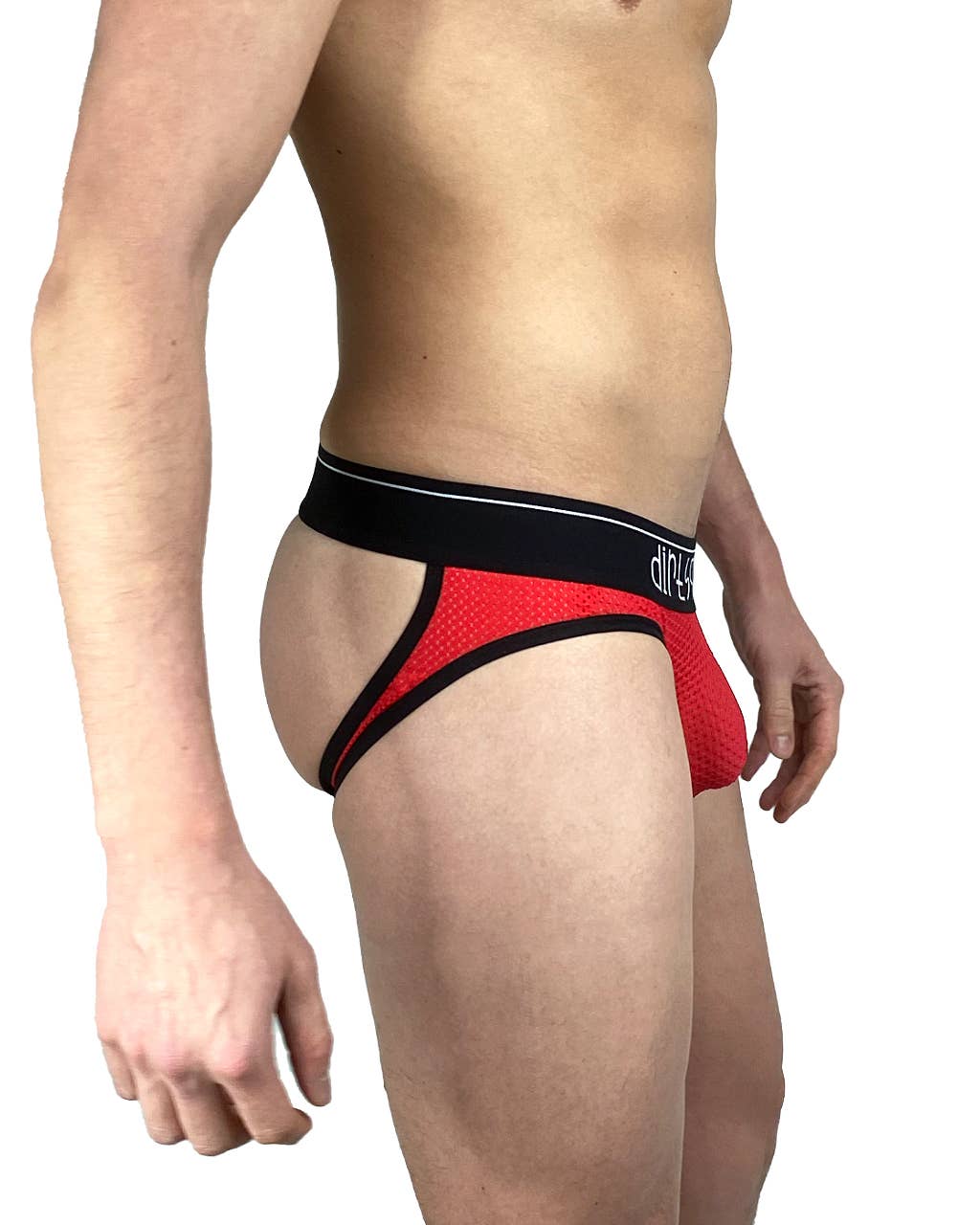 Cherry Red Mesh Jock