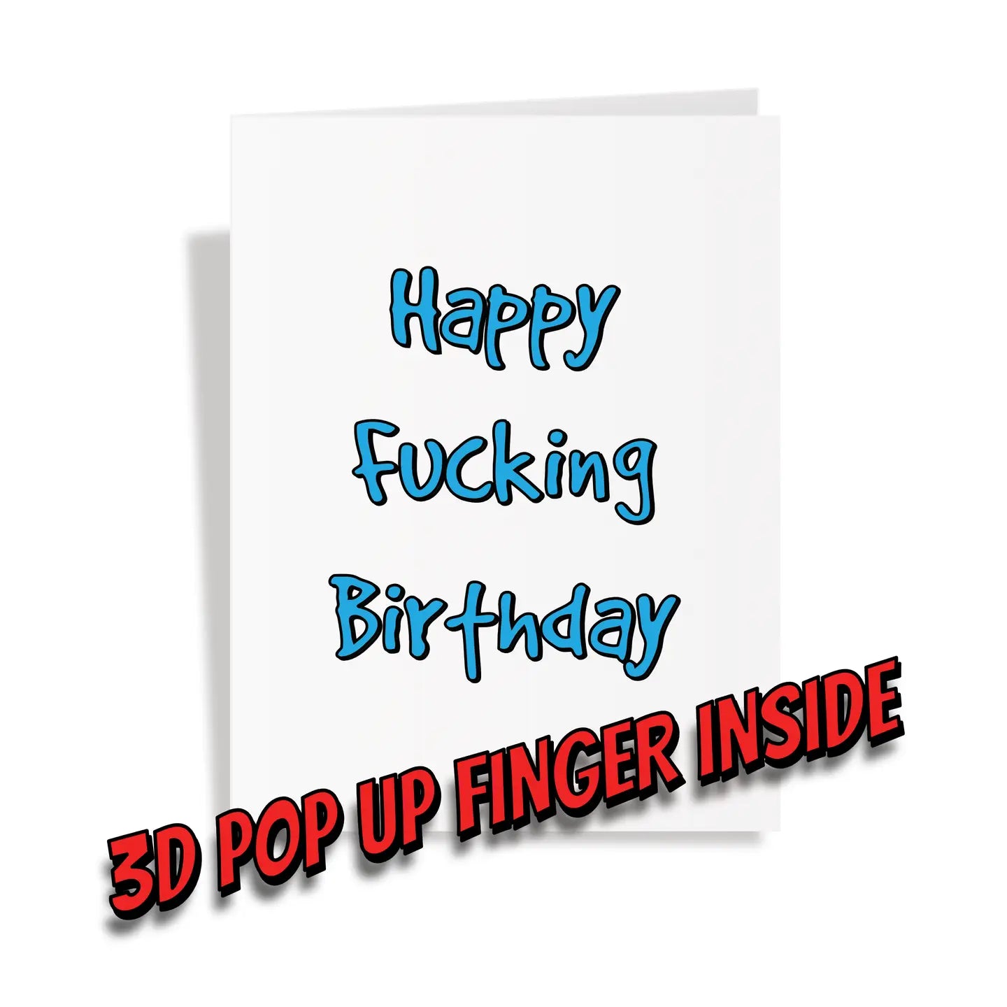 Crude Cat Cards - Happy Fucking Birthday Middle Finger