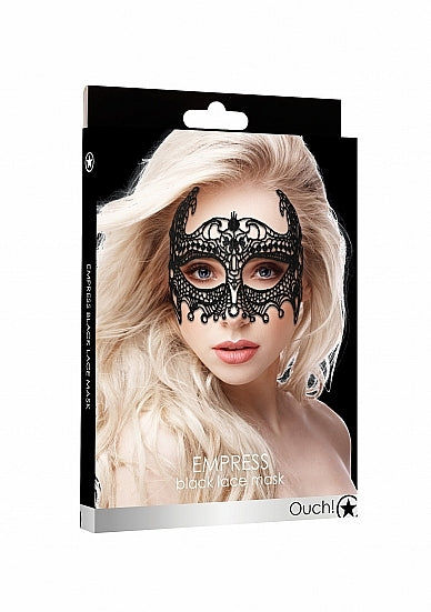Shots - Ouch! - Empress Black Lace Mask - Black