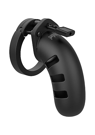 Shots - ManCage - Model 21 - Chastity - 4.5" - Silicone Cock Cage - Black