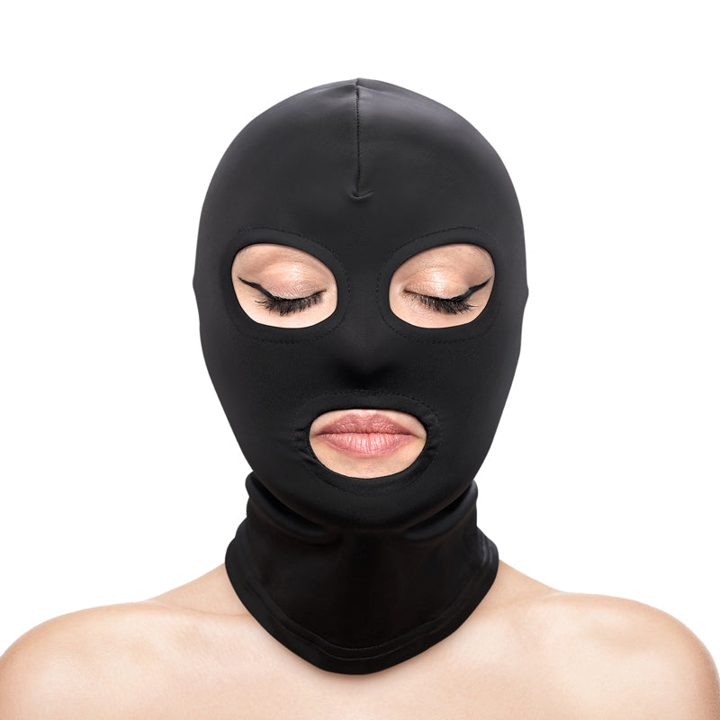 NS - Fetish & Fashion - Eyes & Mouth Hood - Black