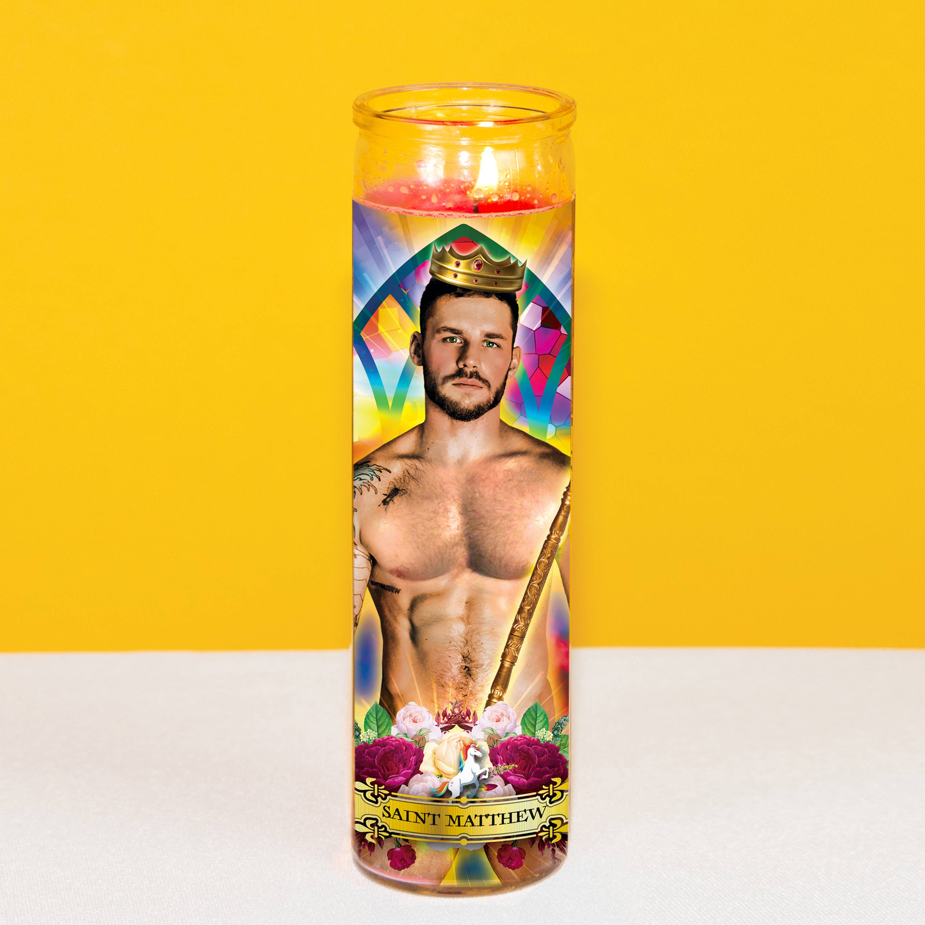 Porn Star Prayer Candle "Saint Matthew"