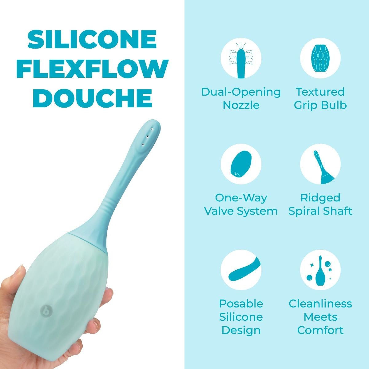 B-VIBE - SILICONE FLEXFLOW DOUCHE