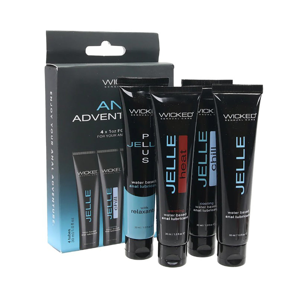Wicked - Anal Adventure Kit 1oz (PACK OF 4)