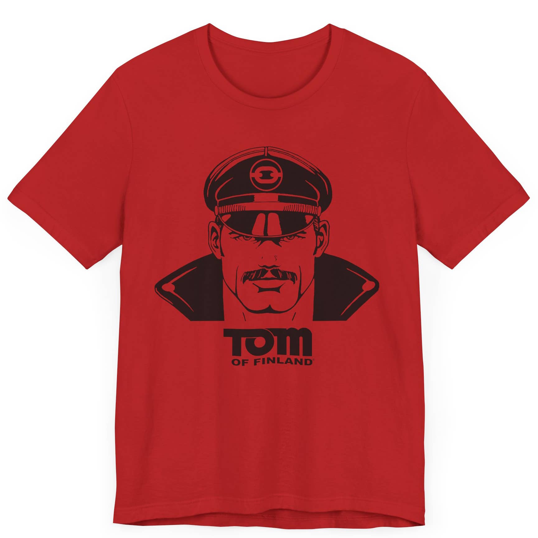 Tom of Finland "Leather Dude" T-shirt RED (gay, LGBTQ)