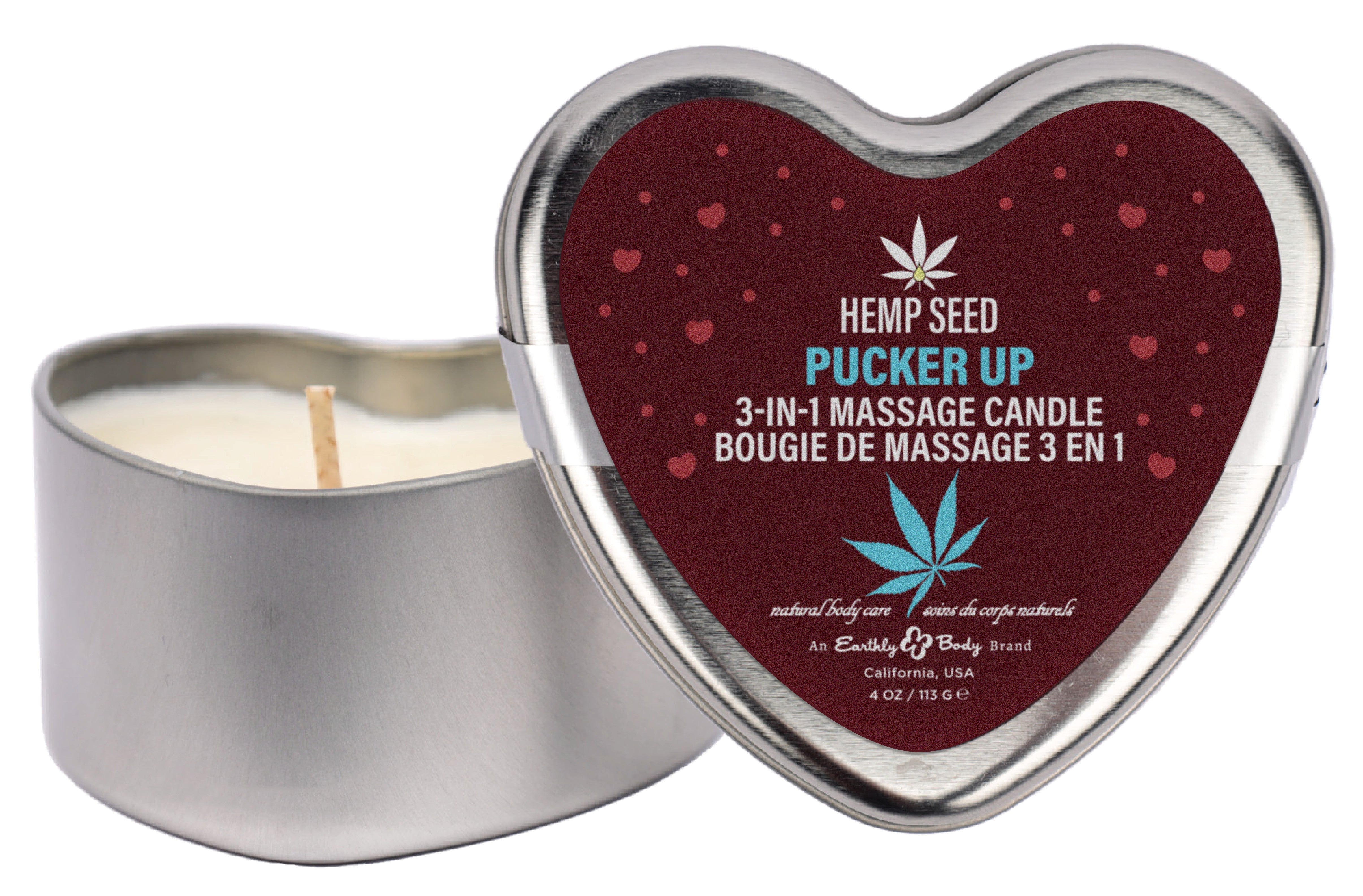Hemp Seed Valentine '26 Candle Trio Includes: 1 of each: XOXO 1.75oz, Lip Locked 1.75oz, Pucker Up 1.75oz