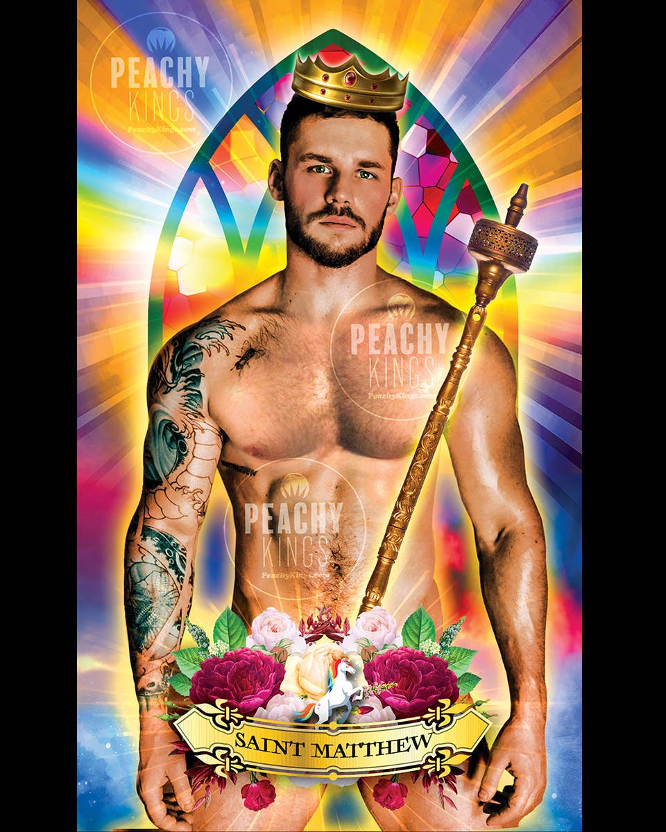 Porn Star Prayer Candle "Saint Matthew"