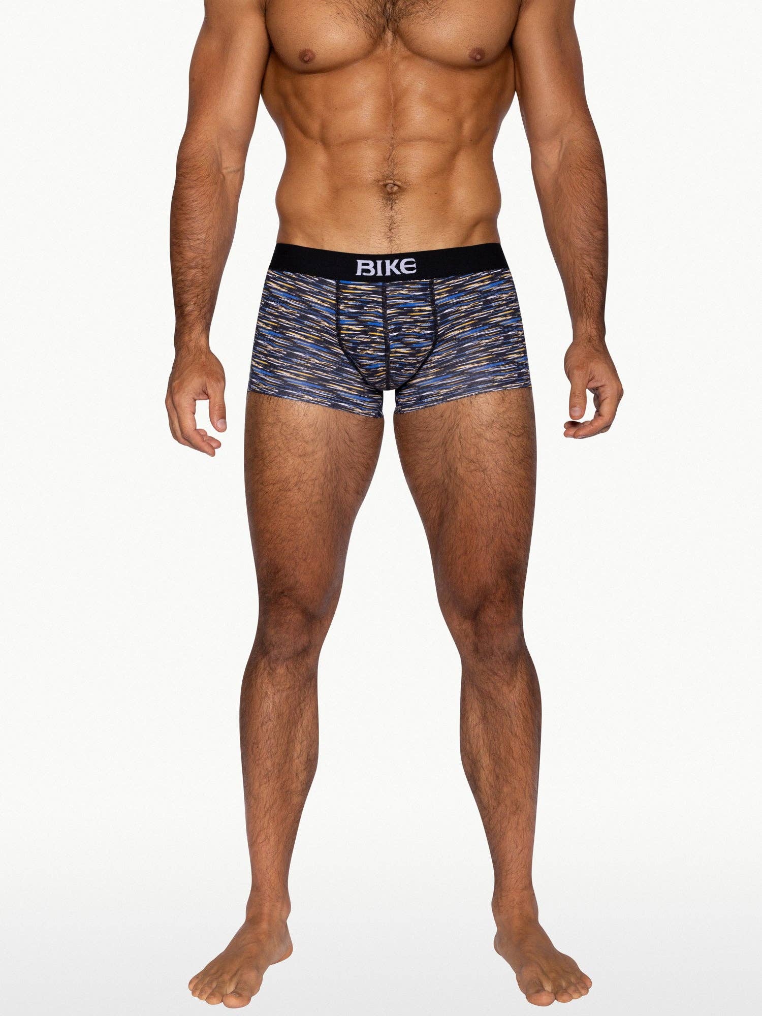 Bike - Stretch Cotton Trunk Underwear Indigo Brush Strokes