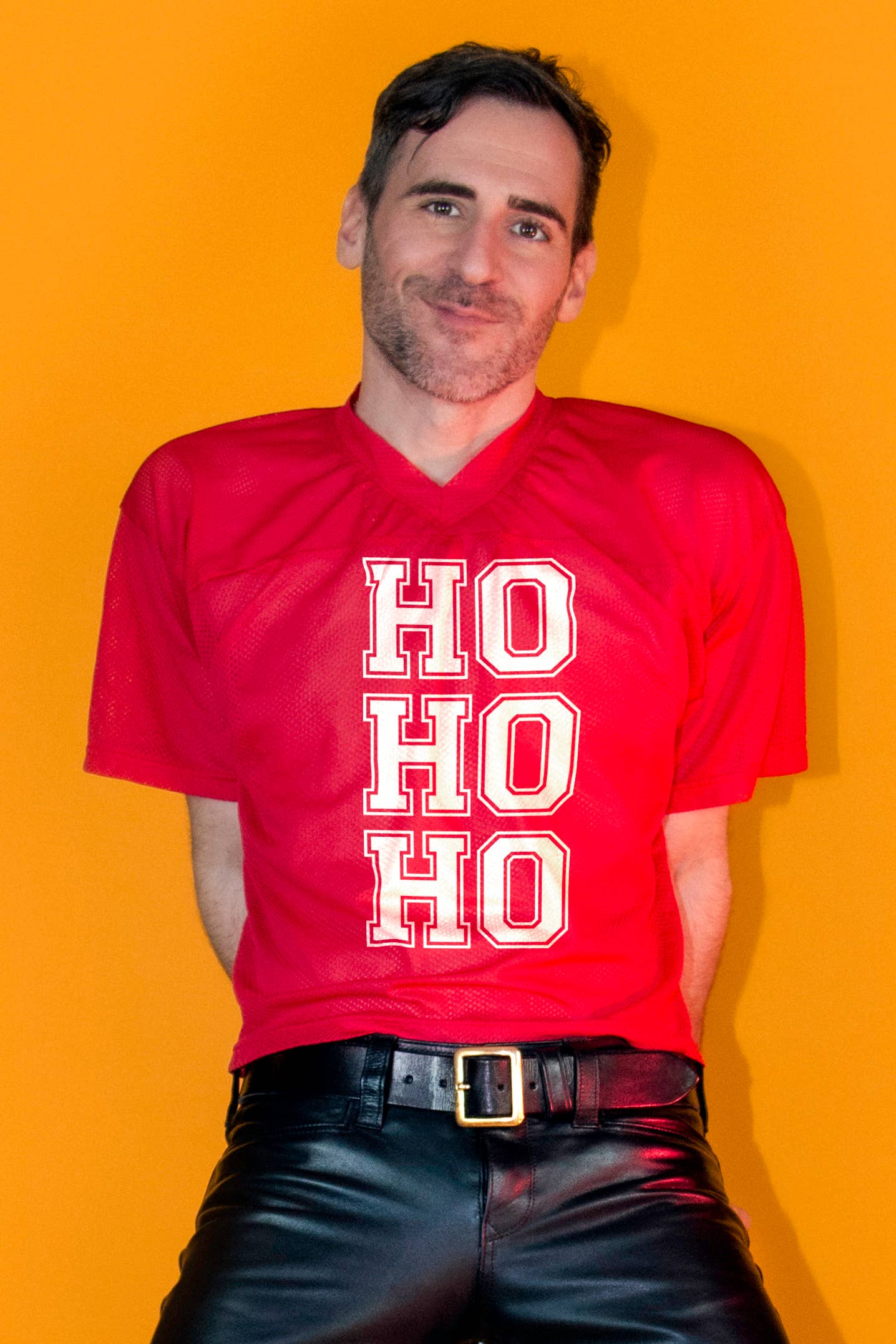 "HO HO HO" Mesh Football Jersey