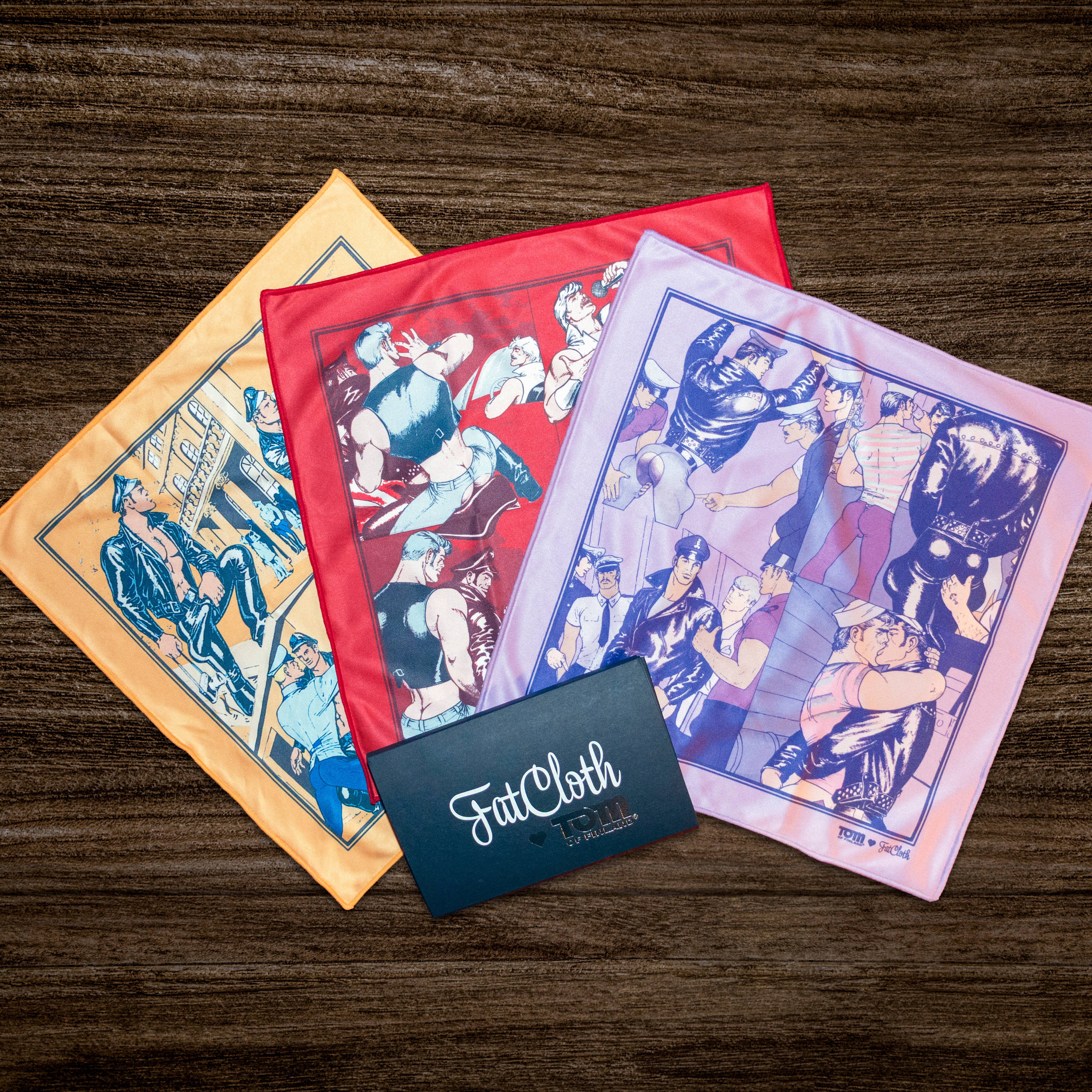 Peachy Kings - Tom of Finland Pocket Squares by FatCloth