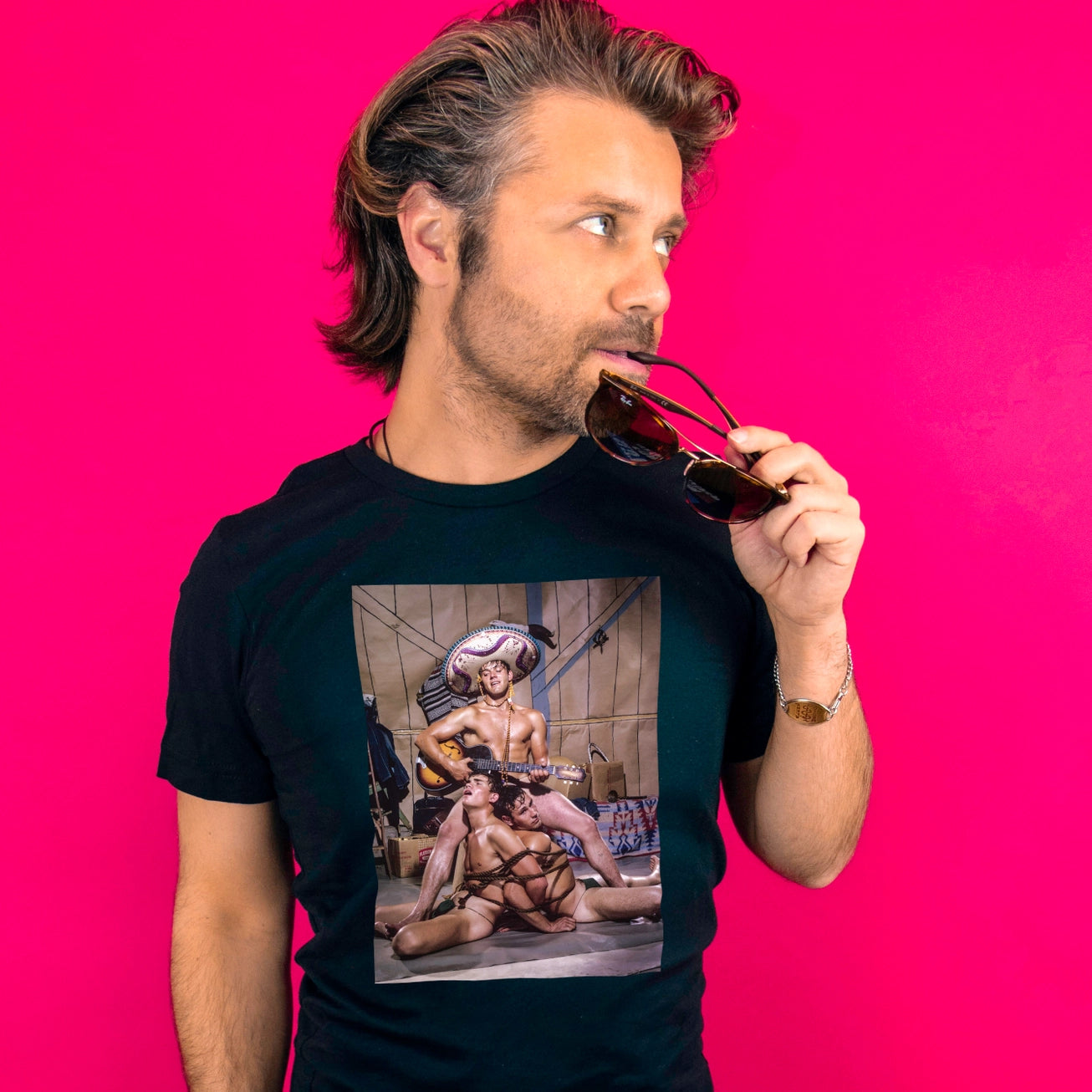 Peachy Kings - Bob Mizer Tee "Sombrero Serenade"