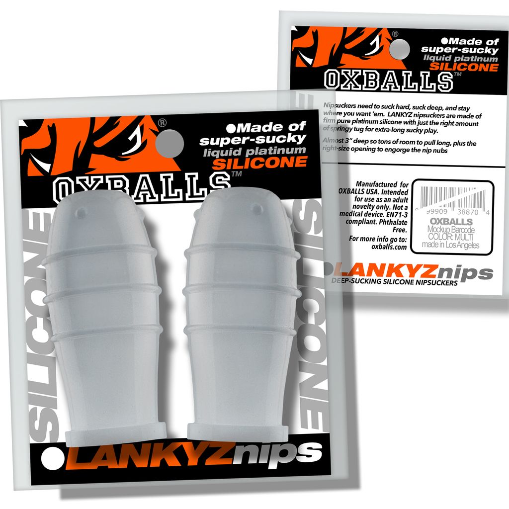 Oxballs - Lankyz Silicone Nipsuckers Clear Silicone