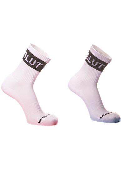 Barcode Berlin - Fetish Half Socks Slut White-Black