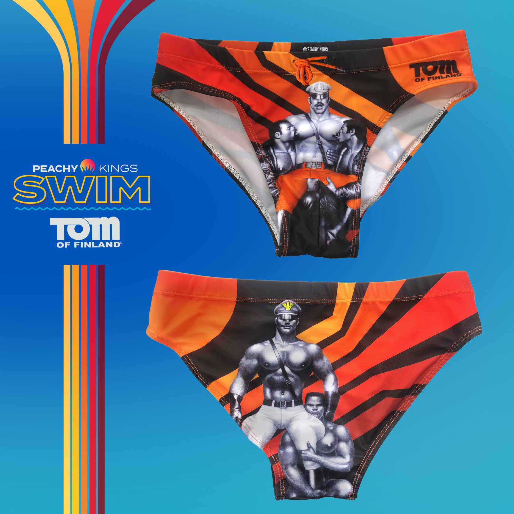 Peachy Kings - Tom of Finland "RETRO" Swim Brief