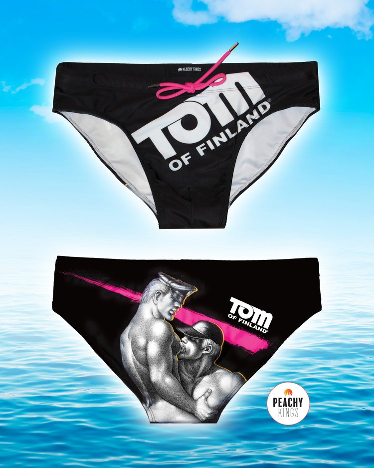 Peachy Kings- Tom of Finland Black Swim