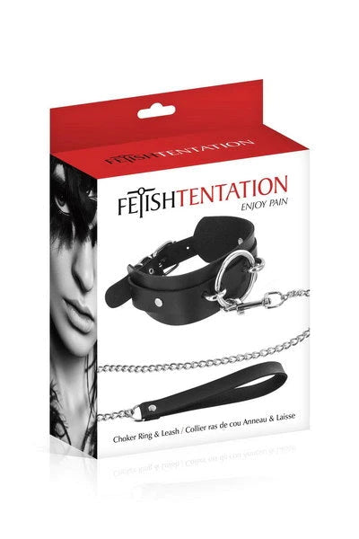 Fetish Tentation Choker Ring & Leash