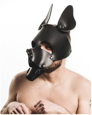Men's Room - Hard Leather Puppy Hood