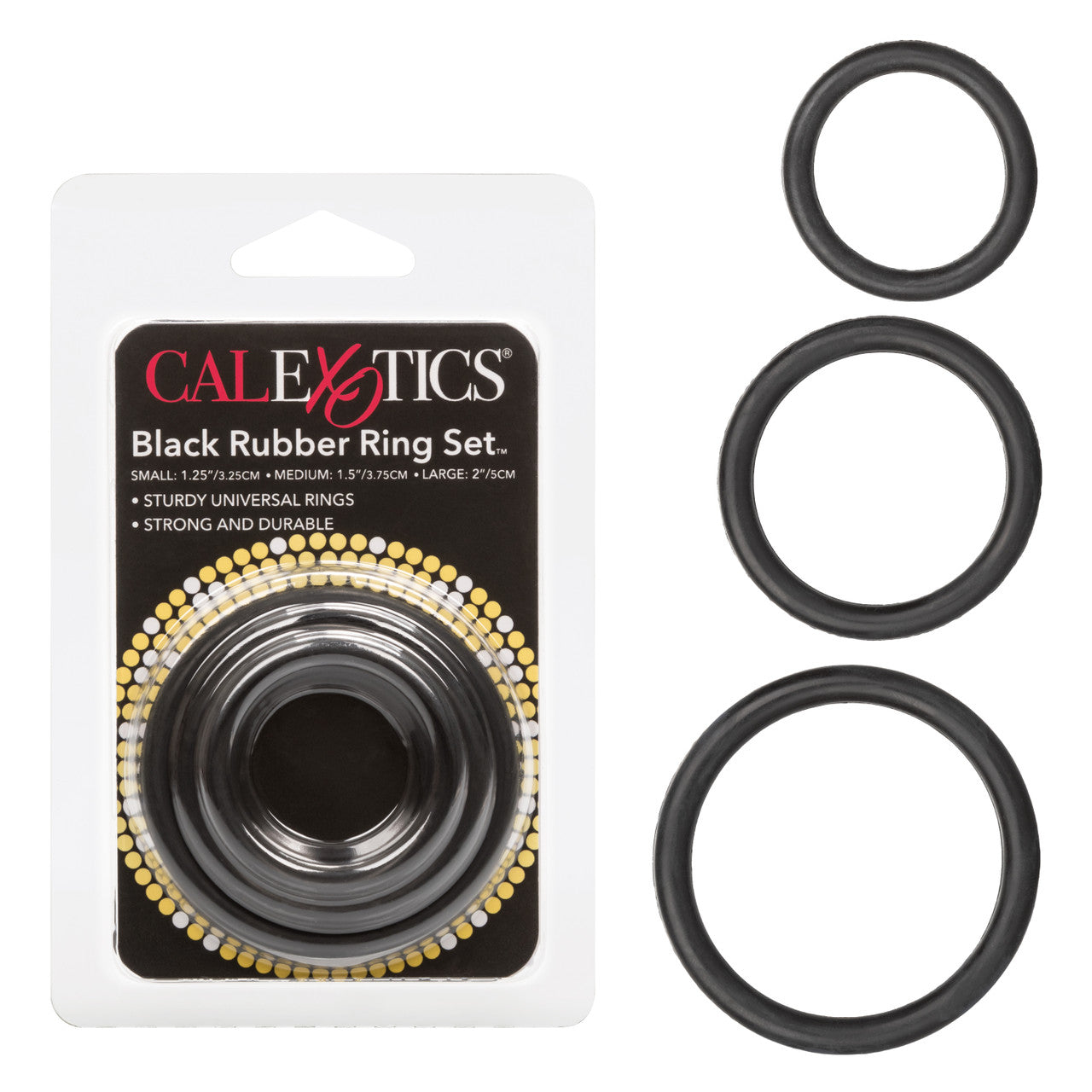 Calexotics - Black Rubber Ring Set