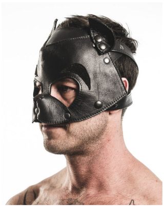 Men's Room - Soft Leather Kitty Hood