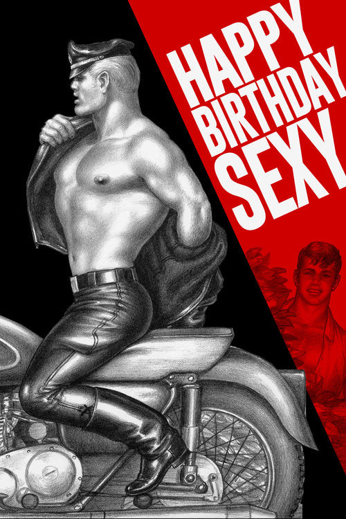 Kweer Cards- "HAPPY BIRTHDAY SEXY" TOM OF FINLAND BIRTHDAY CARD