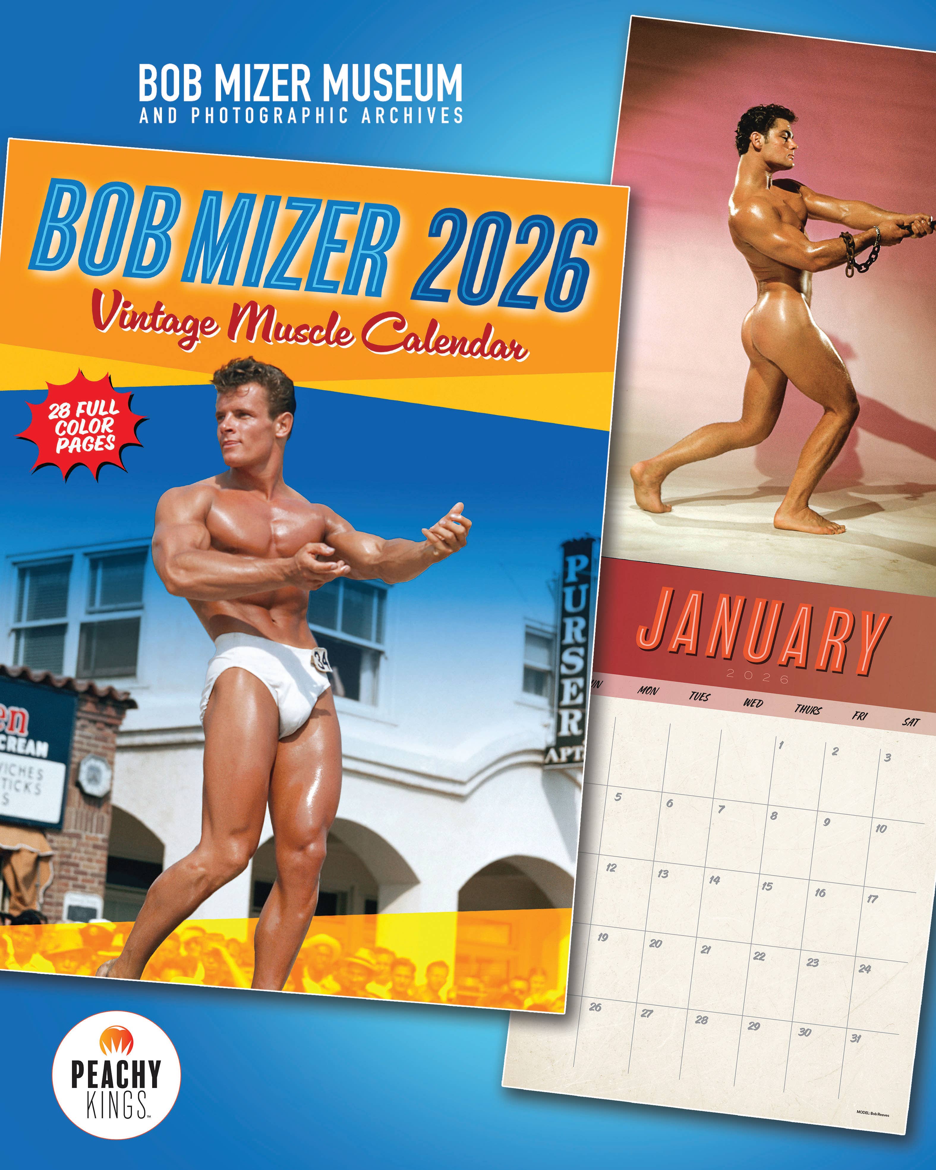 Bob Mizer Physique Pictorial 2026 Calendar - PRESALE