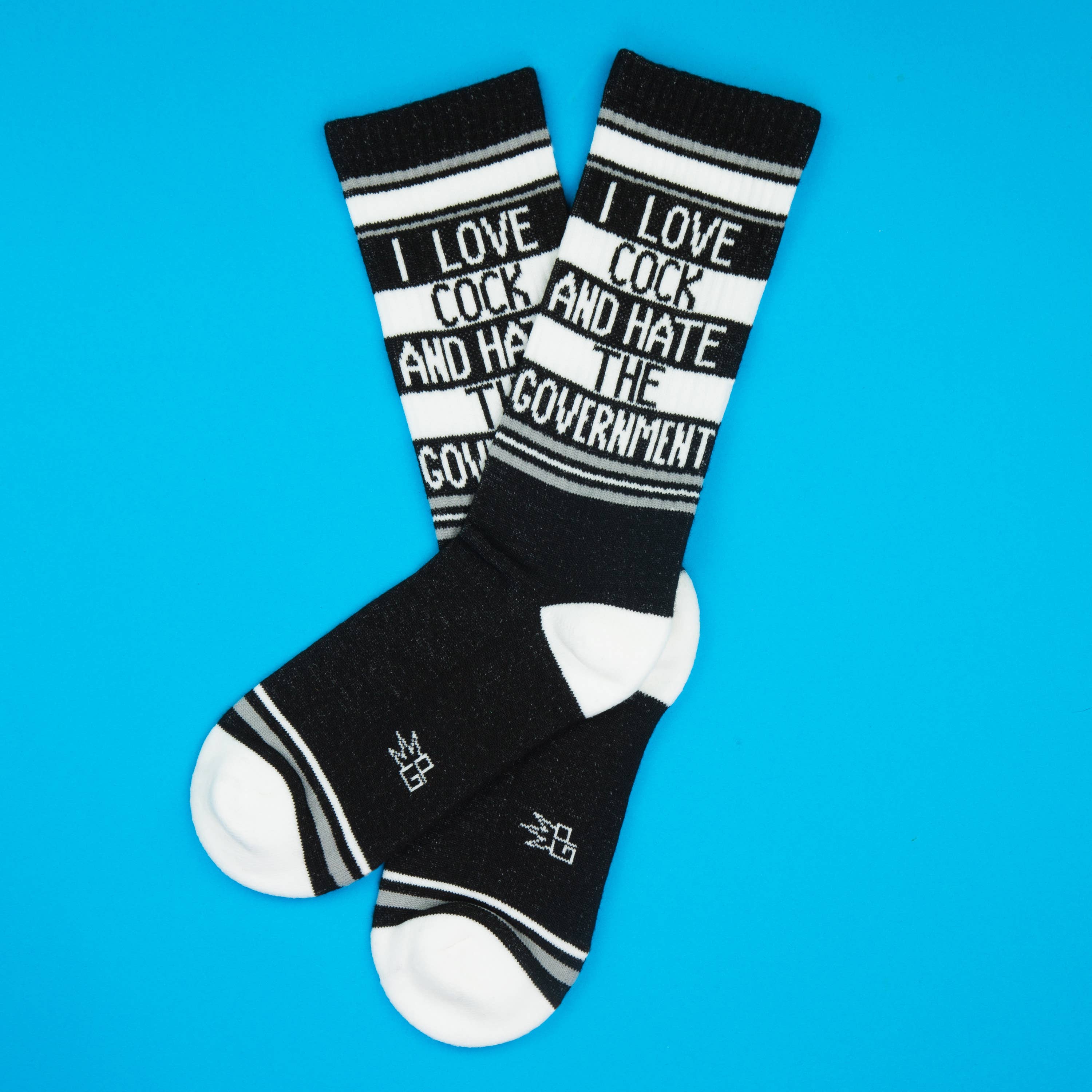 I Love Cock And Hate The Government Gym Crew Socks