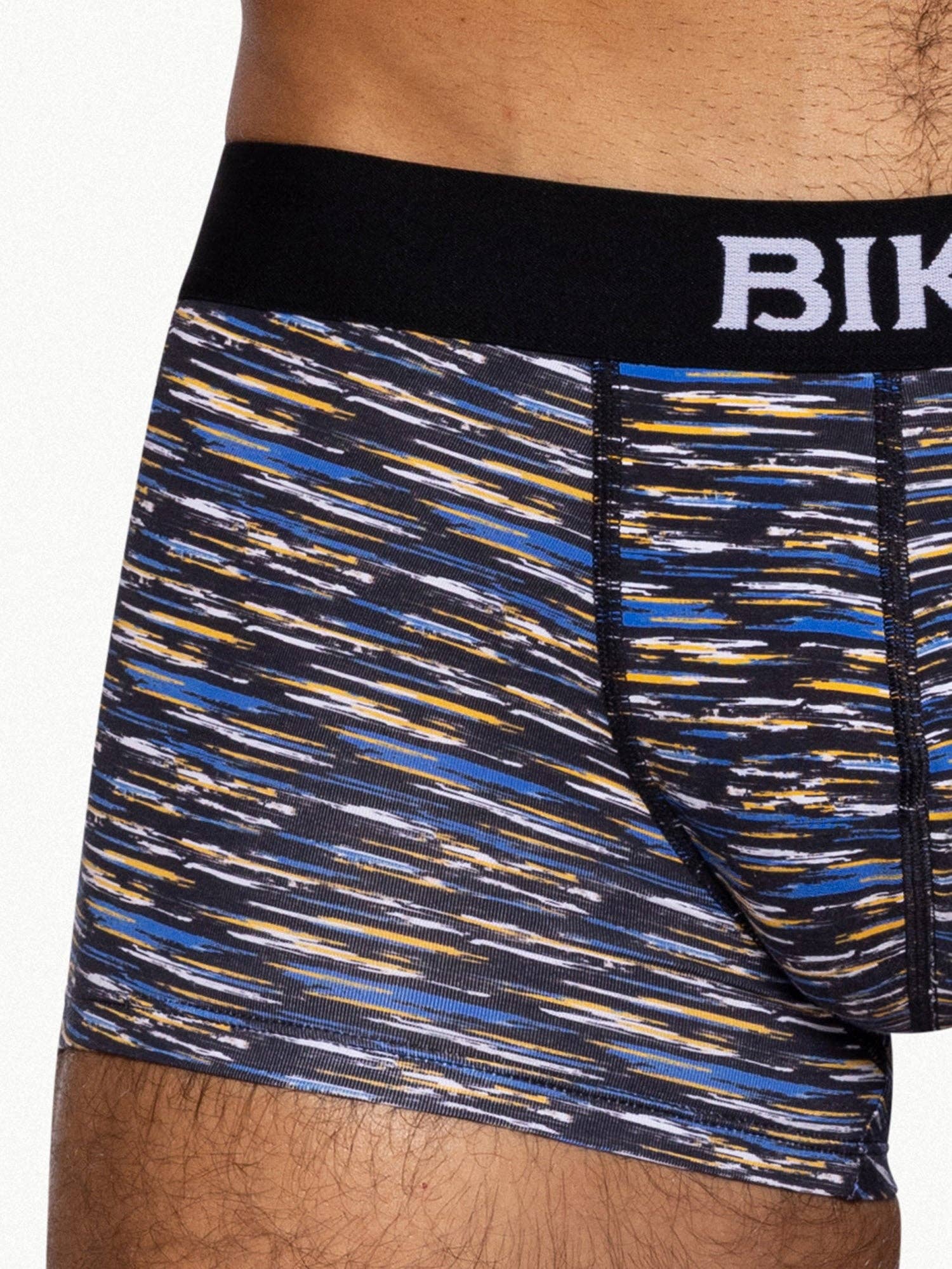 Bike - Stretch Cotton Trunk Underwear Indigo Brush Strokes
