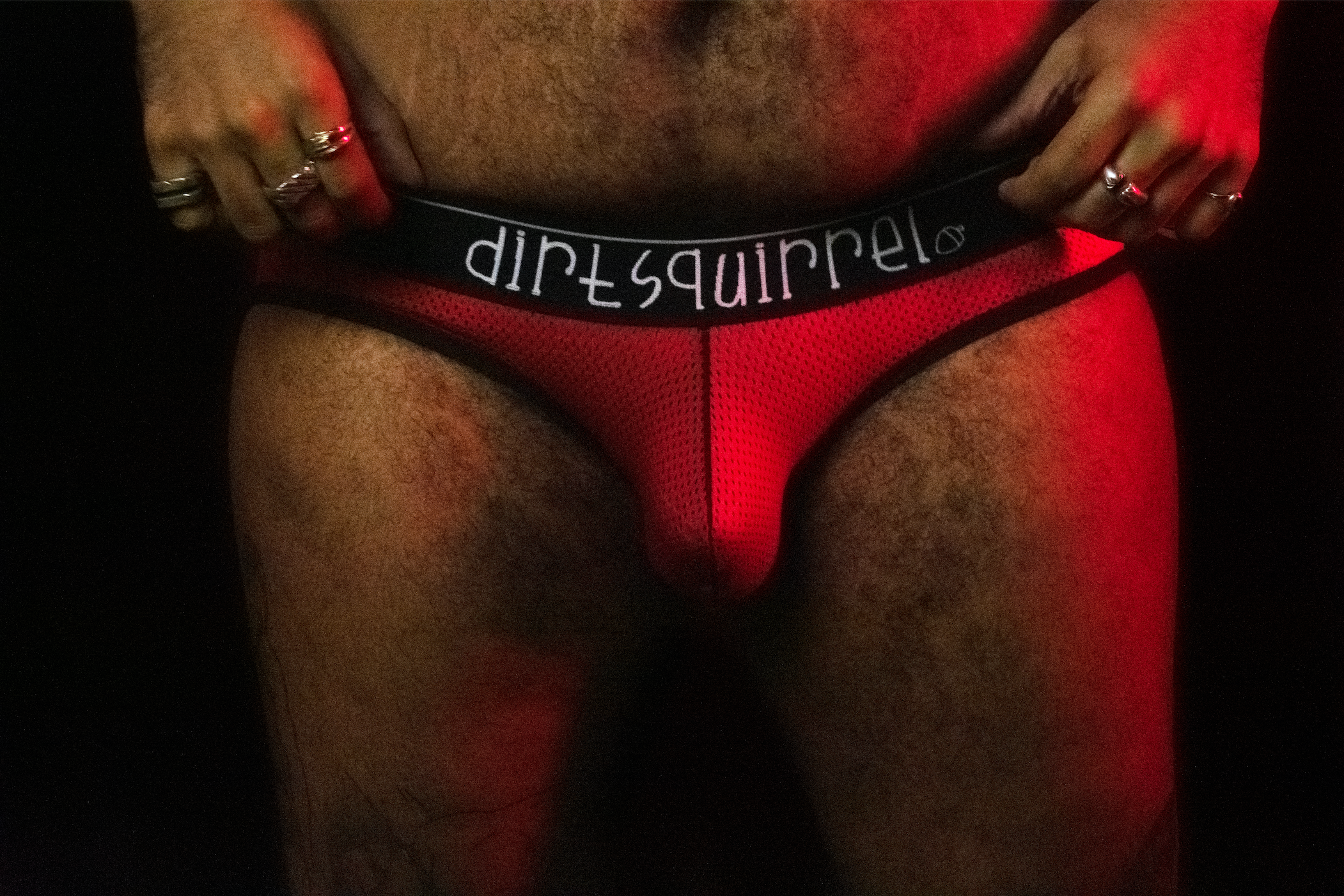 Cherry Red Mesh Jock