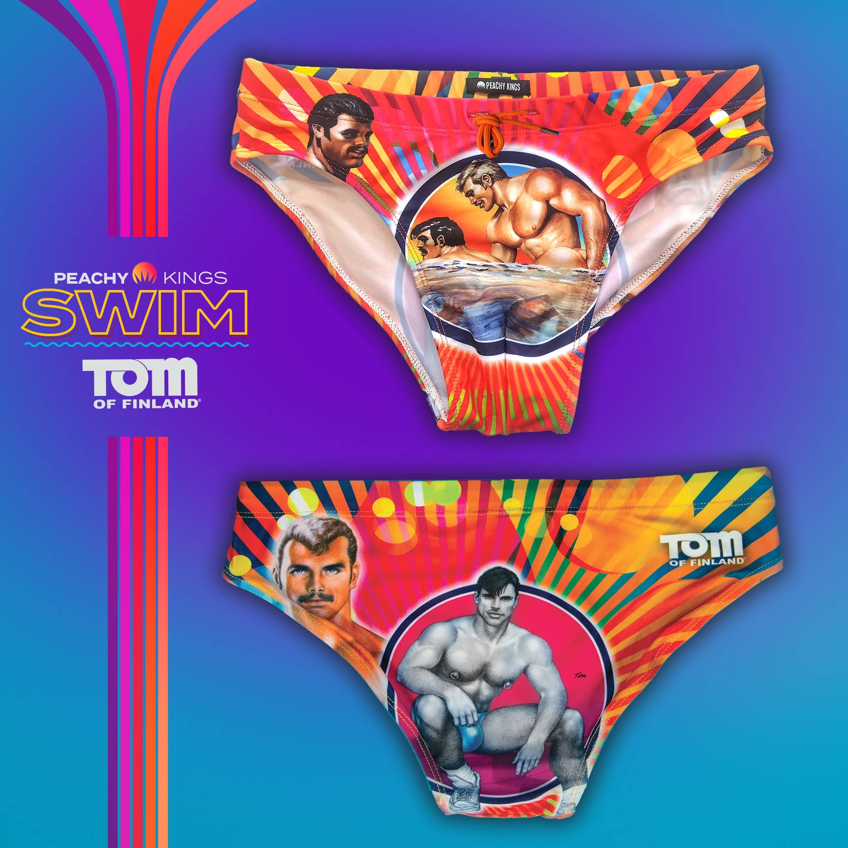 Peachy Kings - Tom of Finland "PRIDE" Swim Brief