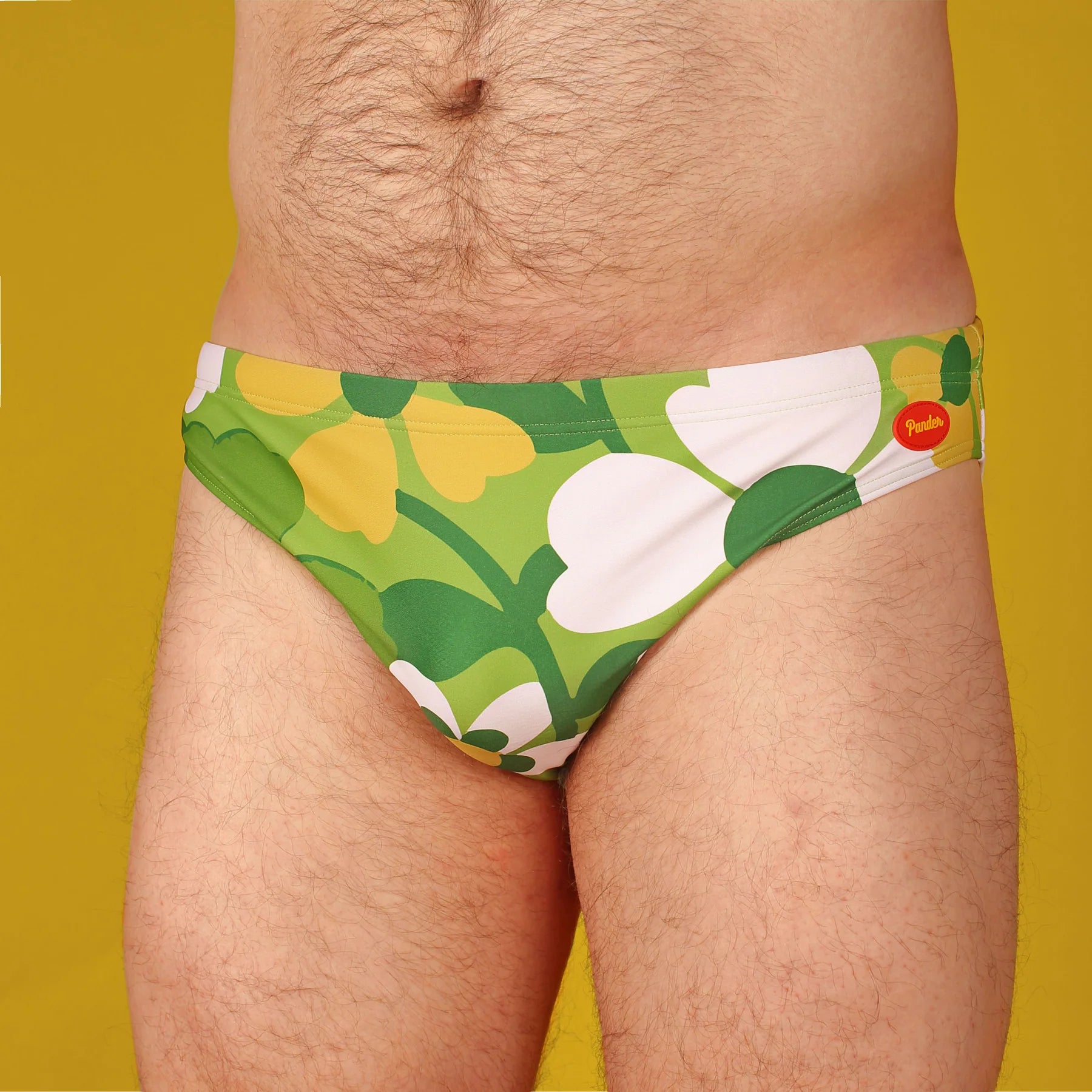 Pander - Green Floral Swim Brief