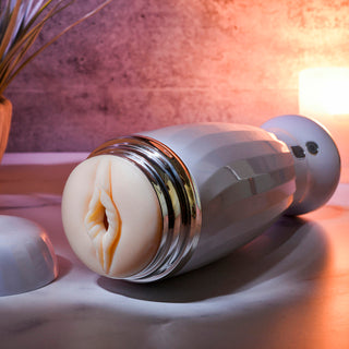 Zero Tolerance THE THRUSTING RECHARGEABLE STROKER WHITE/CHROME