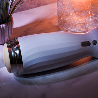 Zero Tolerance THE THRUSTING RECHARGEABLE STROKER WHITE/CHROME