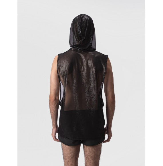 Barcode Berlin - Mesh Hoody Gaben Black