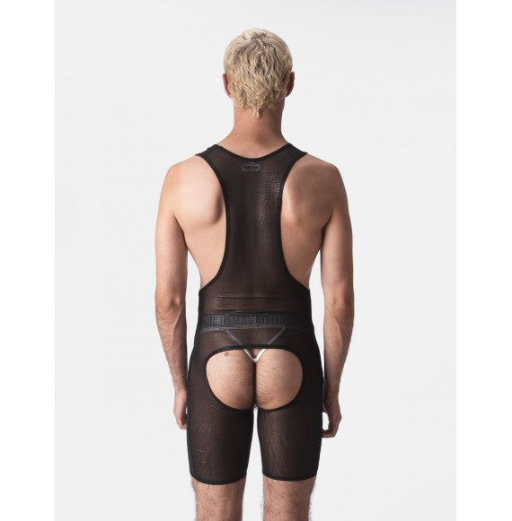 Barcode Berlin - Mesh Singlet Ermies Black