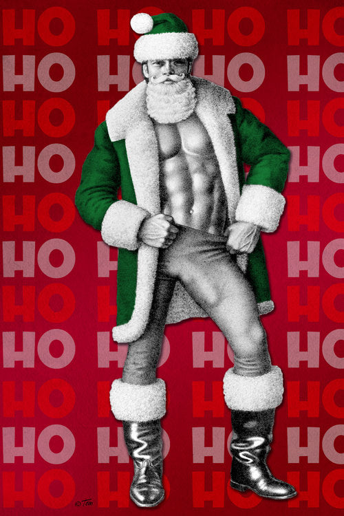 Kweer Cards Tom of Finland Ho Ho Ho Holiday Card
