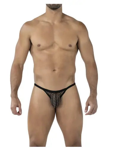 Cut4Men - Black Thong Panel