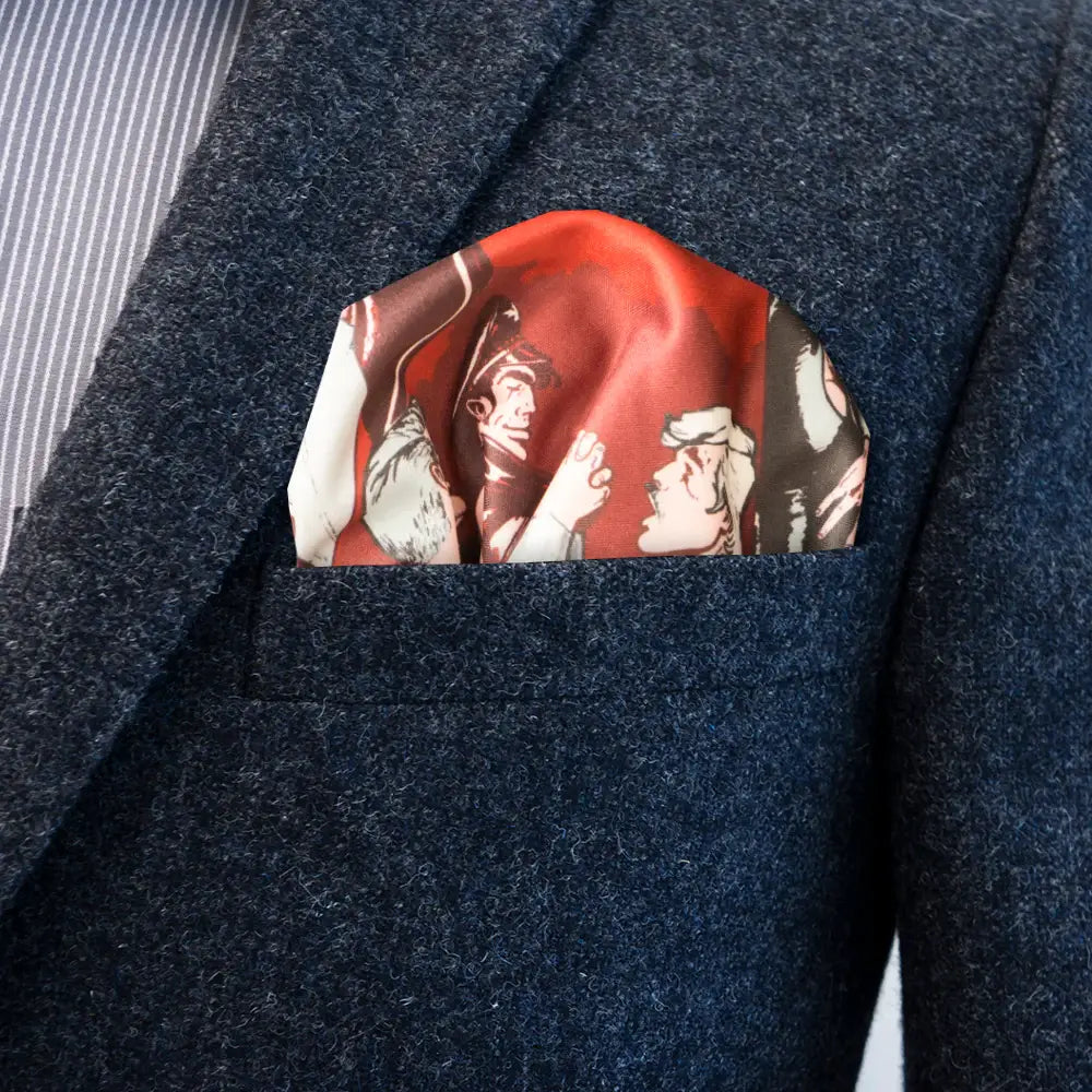 Peachy Kings - Tom of Finland Pocket Squares by FatCloth