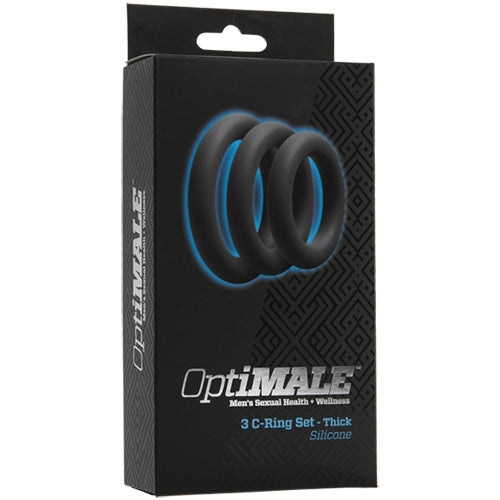 OptiMALE - 3 C-Ring Set - Thick Slate