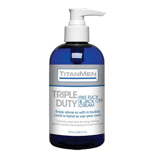 TitanMen® Triple Duty - Fist, Fuck & Jack-Off Cream - 8 fl. oz.