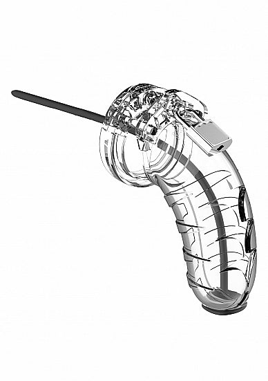Shots - ManCage - Model 16 - Chastity - 4.5" - Cage w Silicone Urethal Sounding