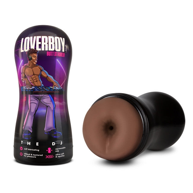 Blush - Loverboy - The DJ - Self Lubricating Stroker - Brown