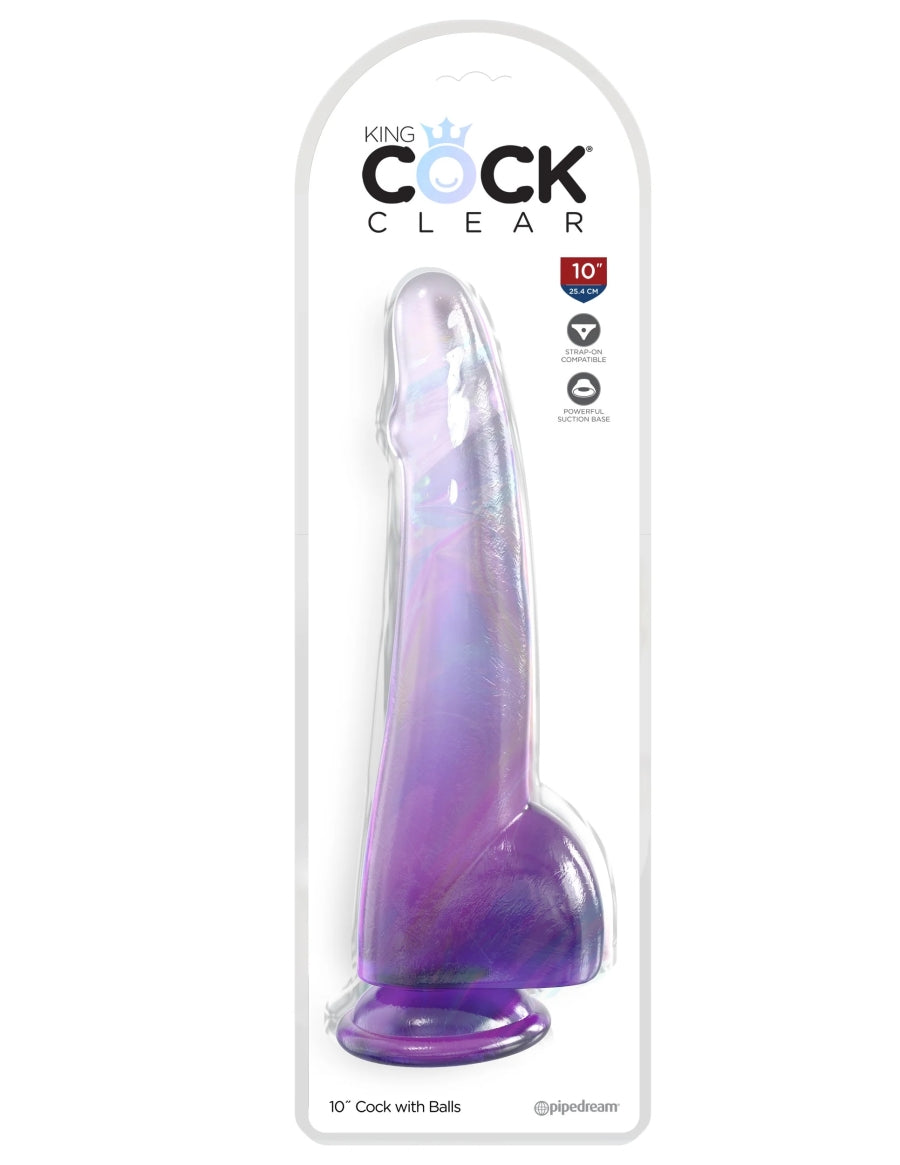 King Cock - Clear 10' with Cock and Balls