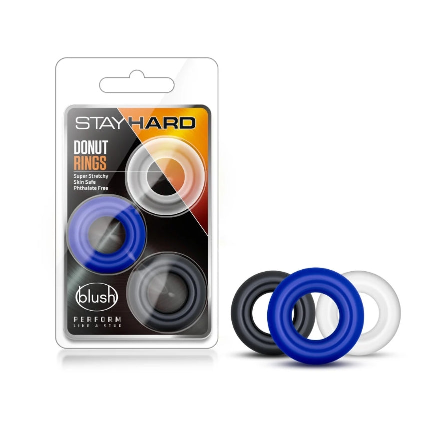 Blush - Stay Hard - Donut Rings 3 pack