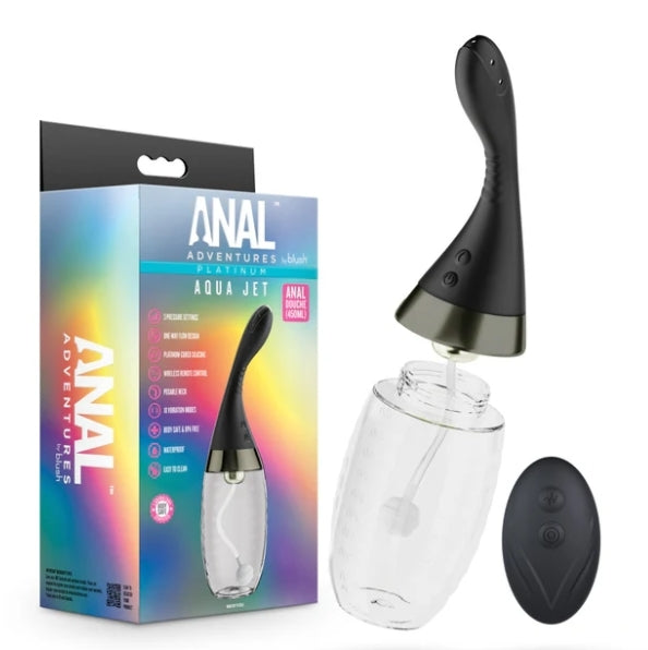 Blush - Anal Adventures Platinum - Aqua Jet - Black