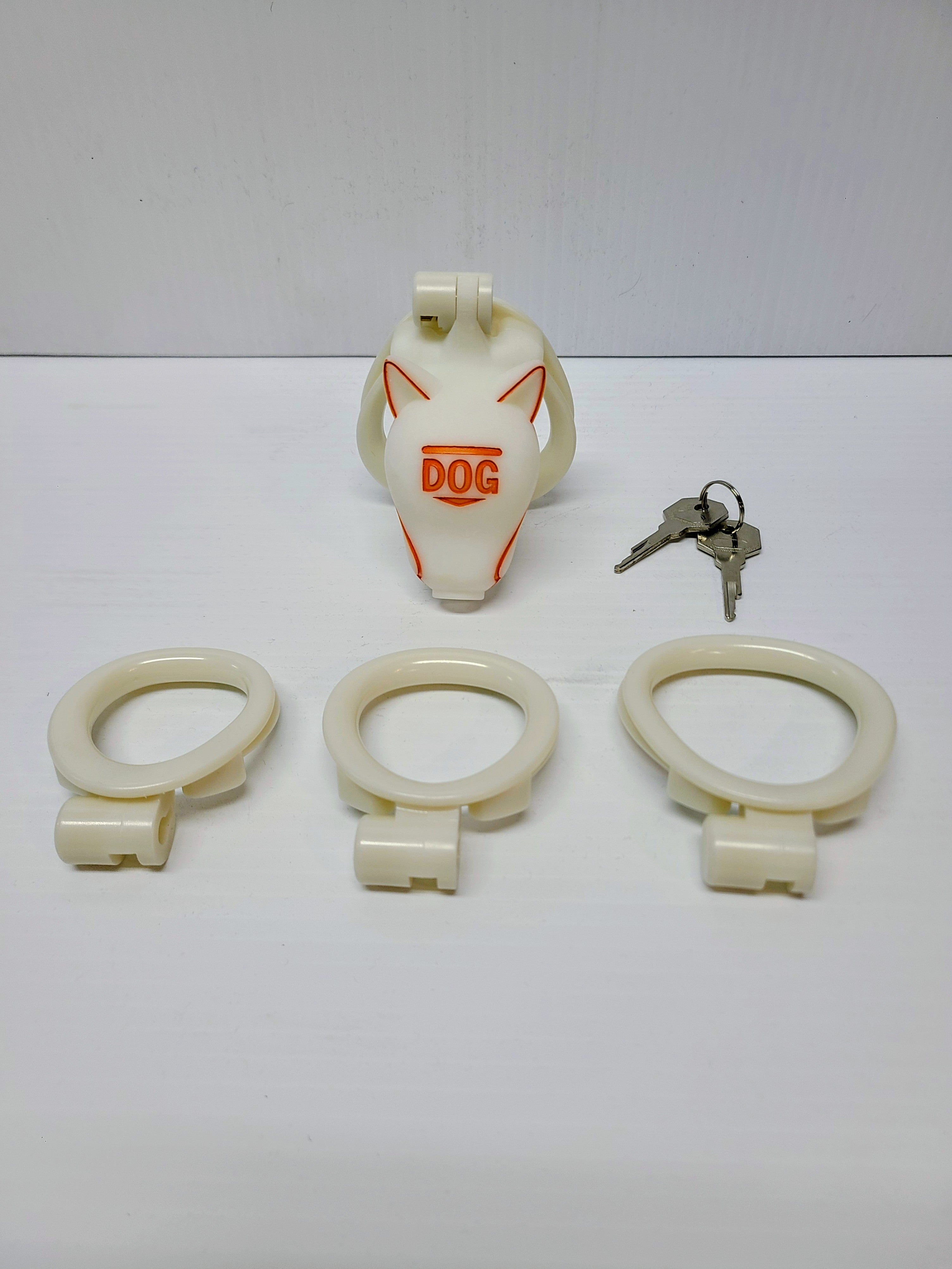 Plastic Pup Play Chastity Cage