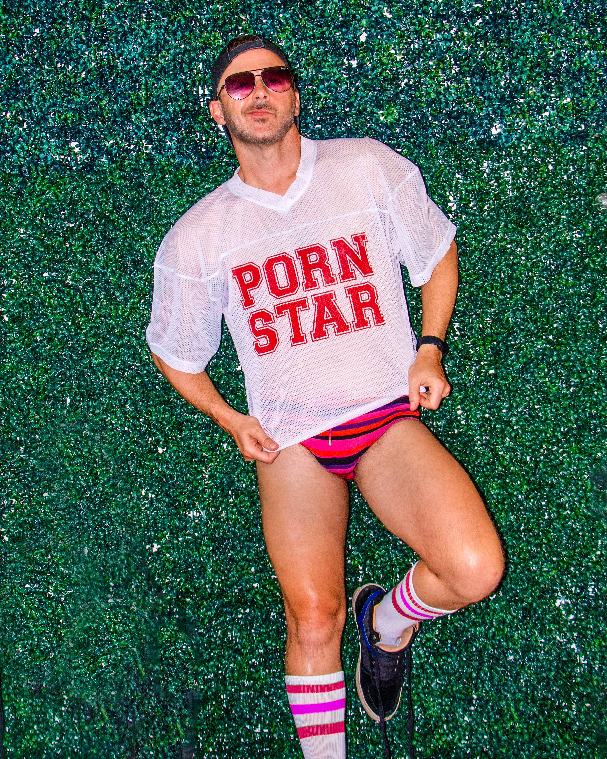 "PORN STAR" Mesh Football Jersey