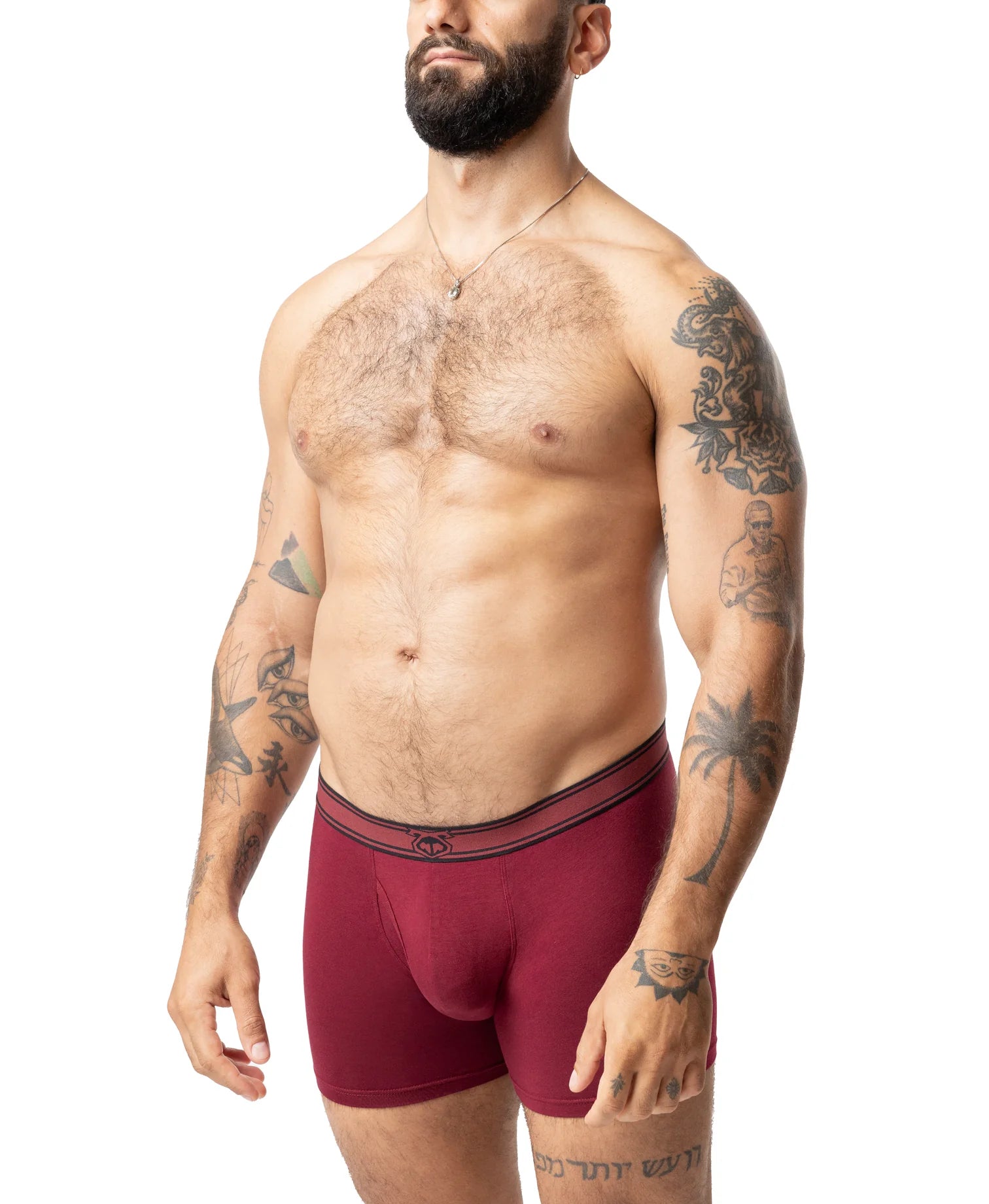 Nasty Pig- Core Boxer Brief Dark Cardinal/Black