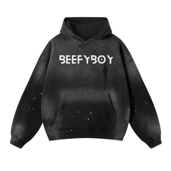 Beefyboy - Destroyed Fleece Logo Hoodie