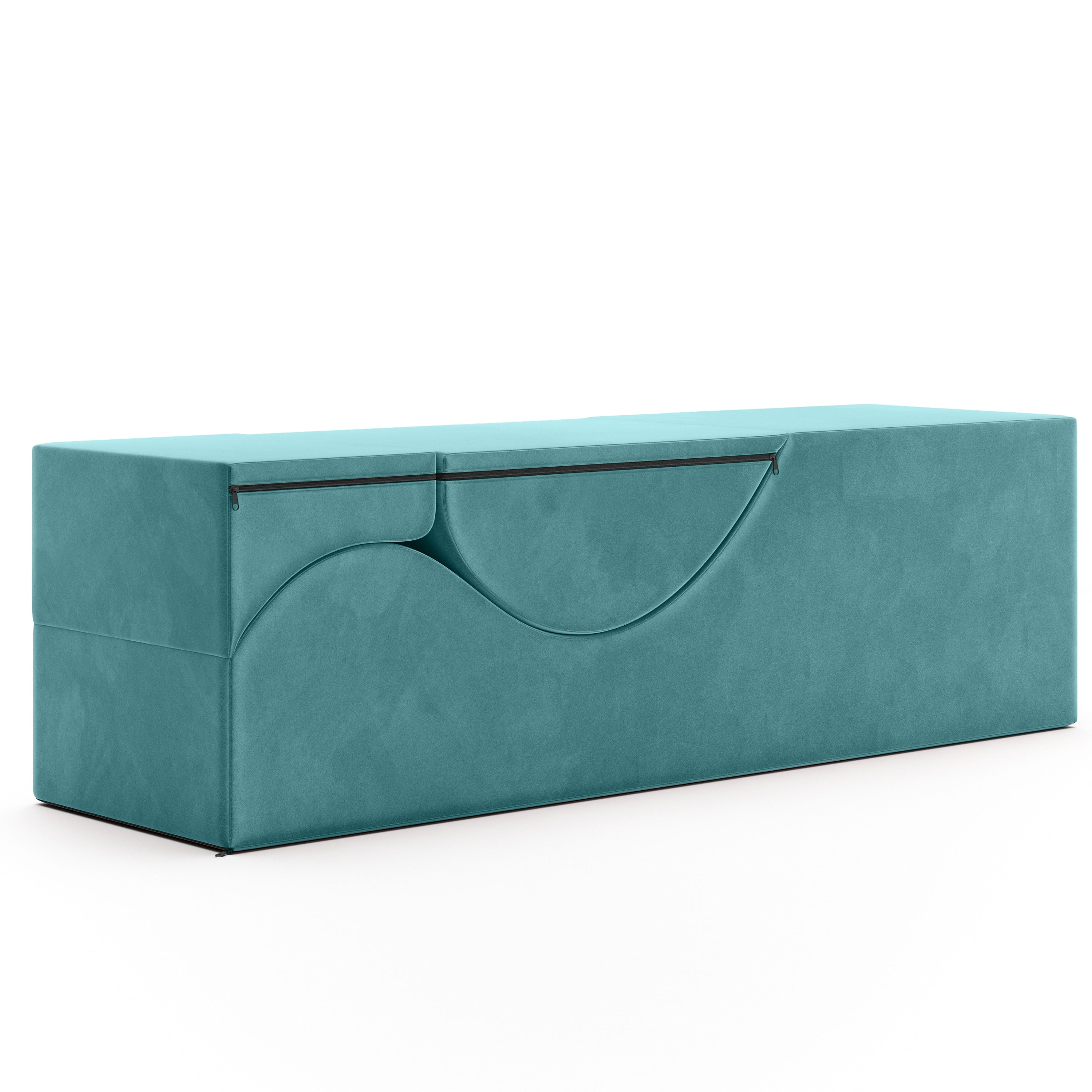 Liberator - Aria Flip Chaise 18 Inch Wide - Convertible Sex Chair and Bed Bench, Teal