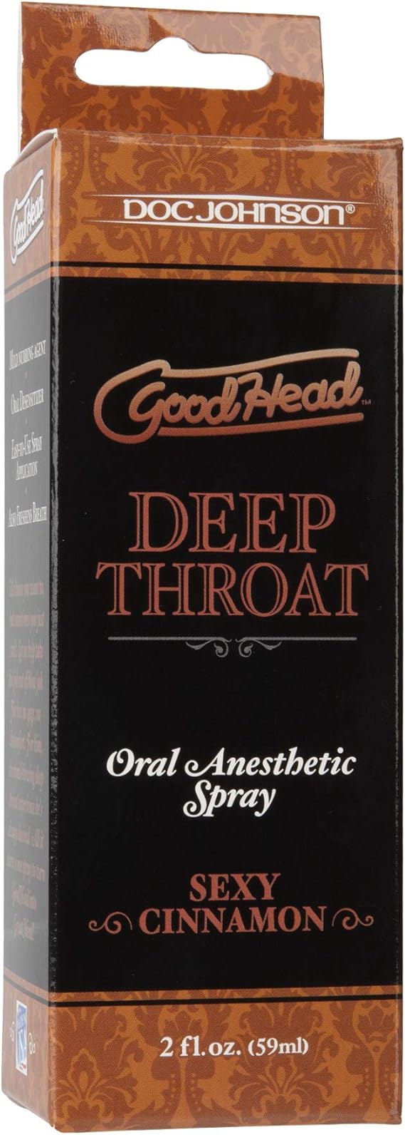 Doc Johnson Deep Throat Oral Anesthetic Spray - Cinnamon